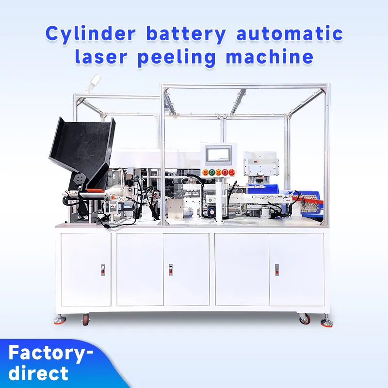 18650 Cylindrical Battery Laser Stripping Machine for PVC/PE